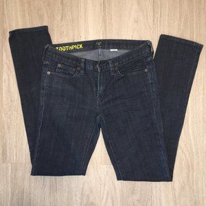 J.Crew Stretch Toothpick Dark Wash Skinny Jeans